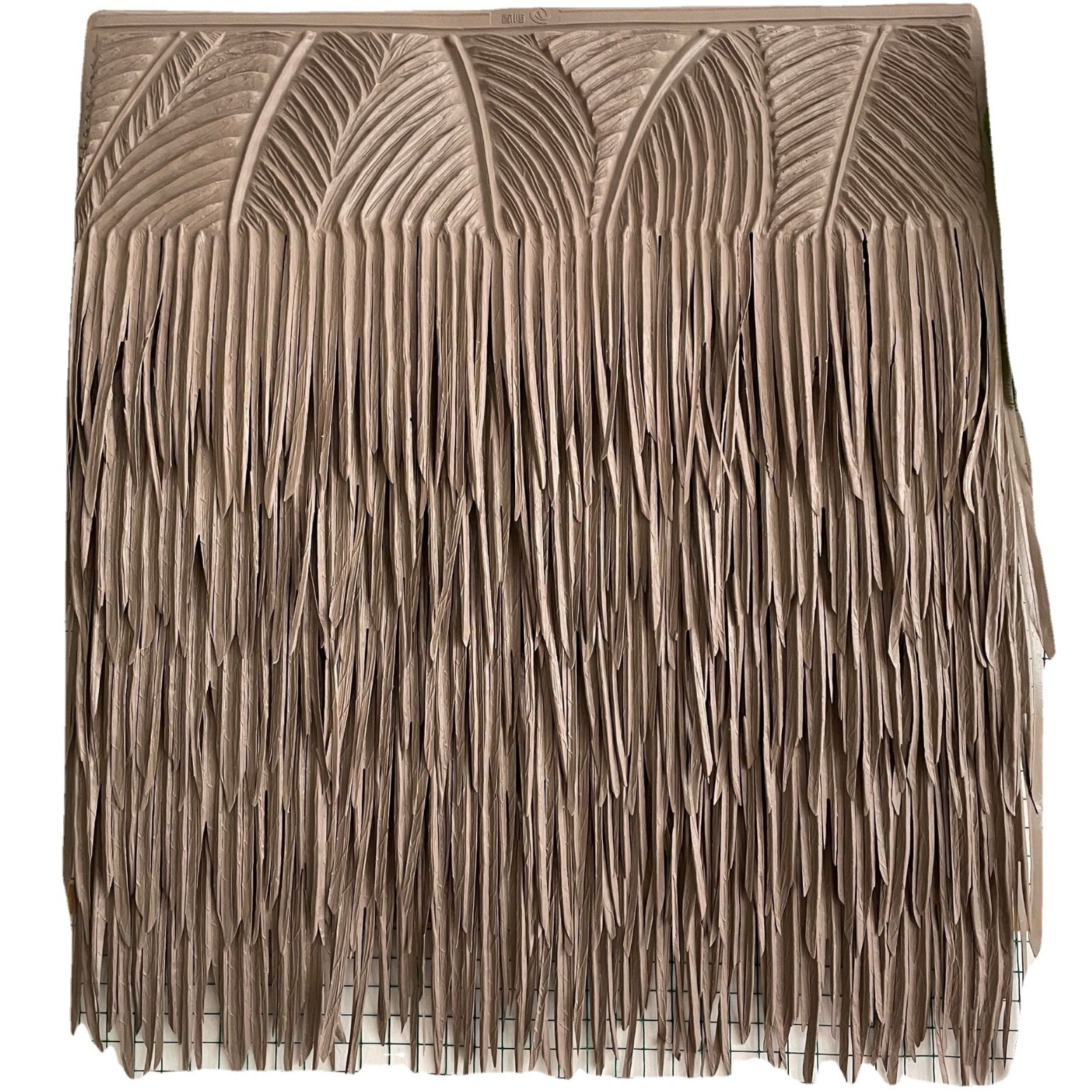 (Hojas de palma) Simulación de hojas de palma de paja, hojas de plátano, nuevos materiales de construcción retro, tejas de techo, impermeables, ignífugos y retardantes de llama