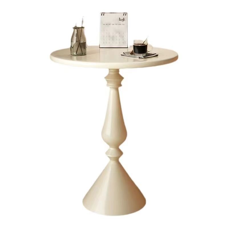 Sofá simple americano mesa de café retro mesa redonda balcón mesa de té esquina creativa de cabecera