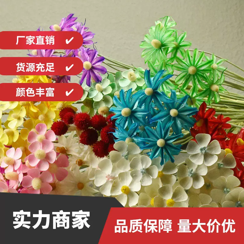 紫罗兰永生花木片花插花配花干花木花蝴蝶兰果壳花手工花装饰配件