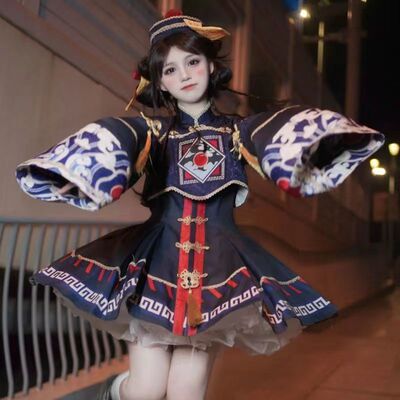 小僵尸lolita洛丽塔儿童cos服JSK复古连衣裙lo裙套装cosplay服装|ms