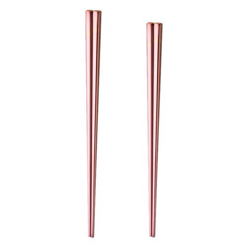 Amazon 304 stainless steel chopsticks ins hollow gold-plated color creative titanium square hotel chopsticks set wholesale