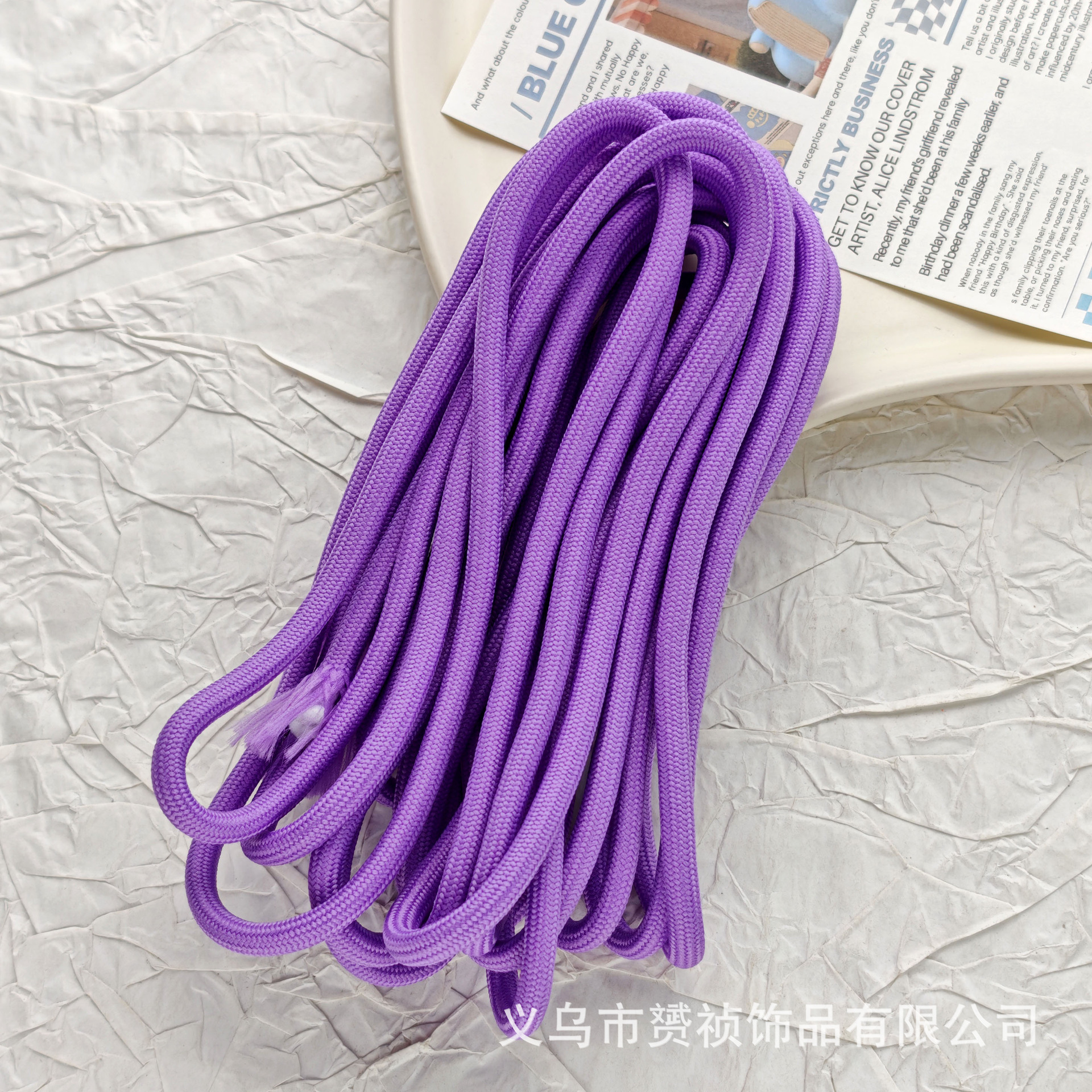 Cuerdas trenzadas de poliéster de color DIY accesorios accesorios de joyería hechos a mano cuerdas de cuentas de teléfono móvil llavero colgante paquete de material de cuerda