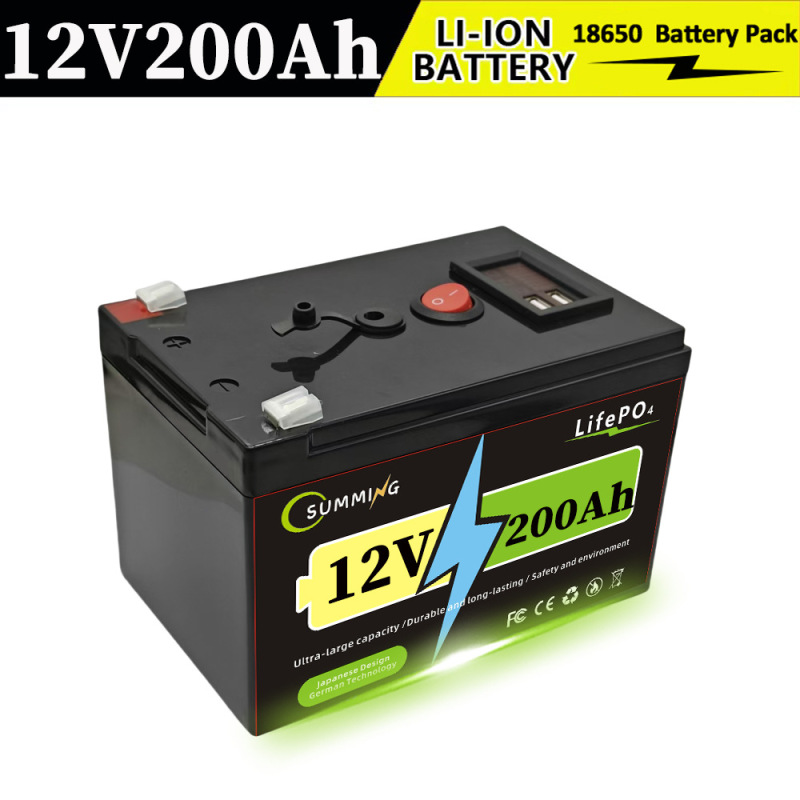 Assembled 12V Lithium-Ion Battery Pack Original 18650 Rechargeable USB Box Battery 12V 200Ah