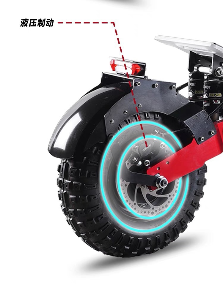 Retuol 14inch High-Power High-Speed Off-Road Dual-Drive Electric Scooter Foldableing Battery Scooter Dropshipping