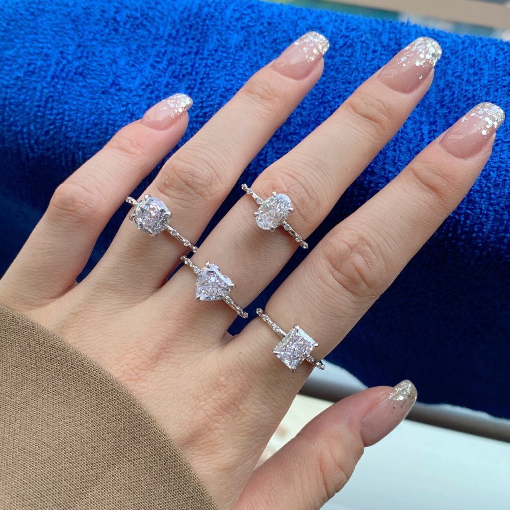 6g Weight Zircon Inlay Material Rings Classification 1 Piece Quantity Daily Occasion Sterling Silver Material Heart Shape Pattern Women'S Gender Inlay Design Fashion Style Fashion Heart Shape Sterling Silver Inlay Zircon Rings 1 Piece 无