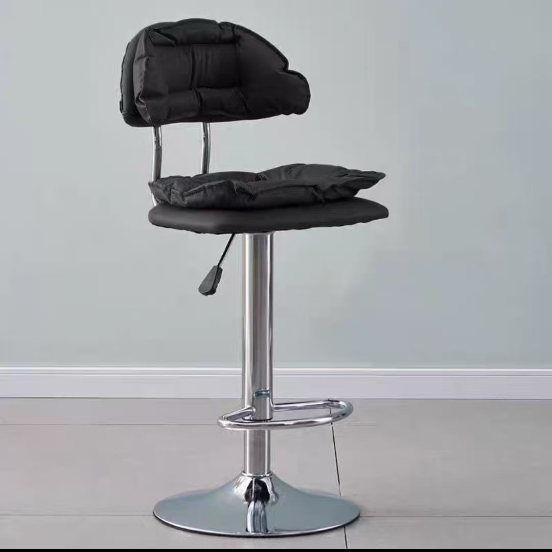 Sillas de bar, sillas elevadoras, taburetes altos, taburetes de cajero, bar de belleza moderna y minimalista, sillas altas, sillas de bar domésticas