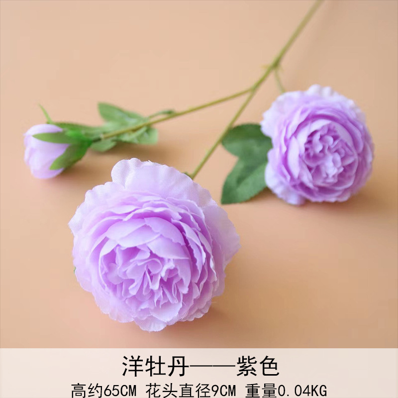 Peonía extranjera, rosa brasileña, boda, flor artificial, flor falsa, flor artificial, decoración del hogar, accesorios de vestir al por mayor