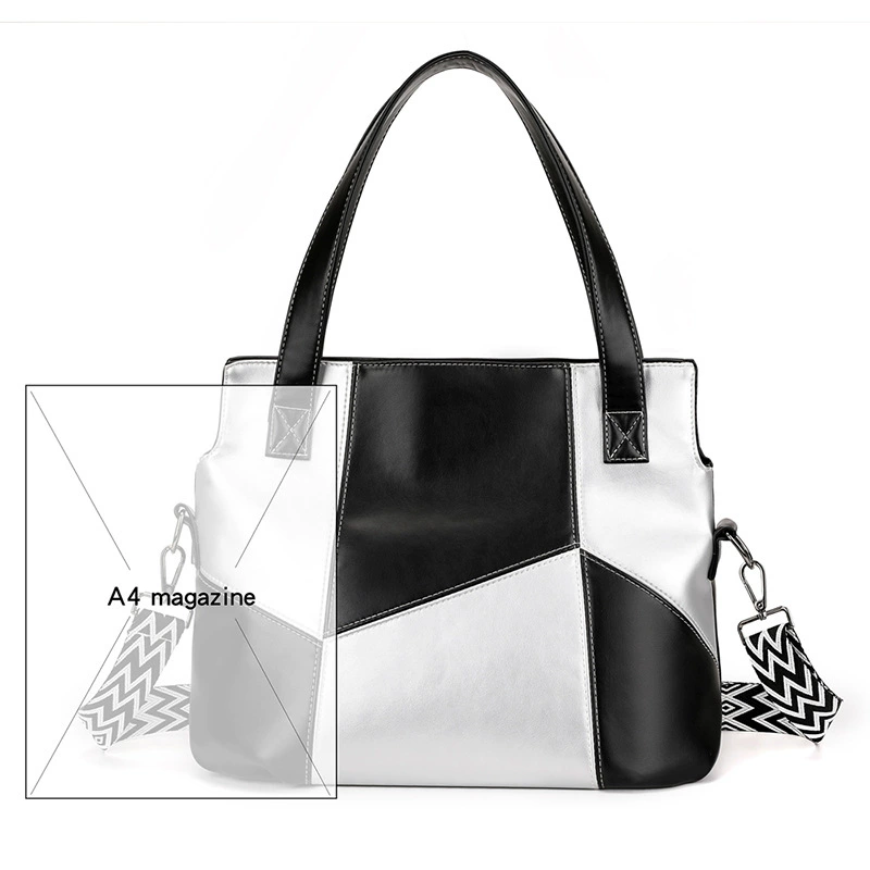 Capacious shoulder bag, Korean style, city style