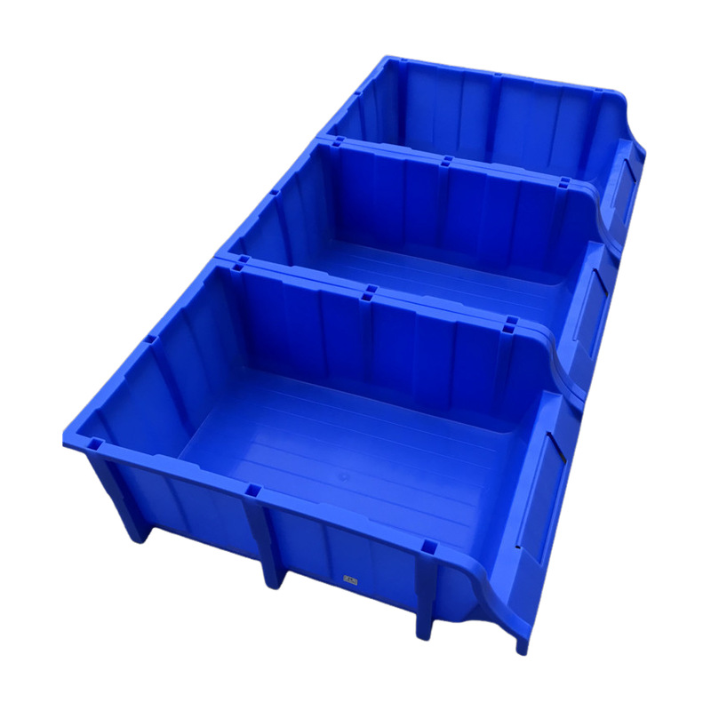 组立式斜口盒子 塑料零件盒 开口组立式货架箱 斜口塑料箱 胶框