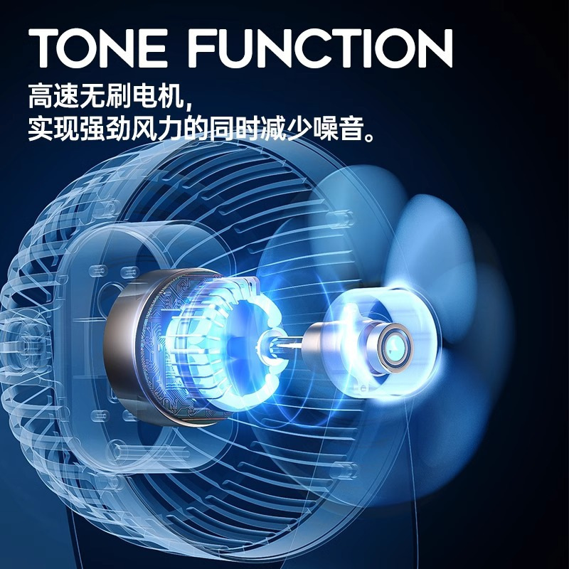 Ventilador de escritorio Chigo ventilador de escritorio de oficina de verano usb enchufe en línea recargable mini ventilador de dormitorio