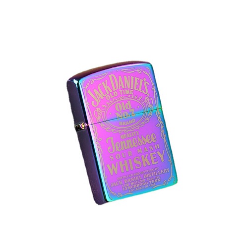 Personalized creative retro windproof grinding wheel kerosene lighter with engraving metal men's old-fashioned cigarette lighter gift