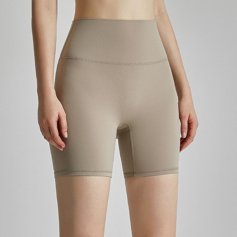 LAHN, pantalones cortos de yoga de tres puntos sin talla, cintura alta, levantamiento de cadera, ropa interior ajustada, pantalones antibacterianos de fitness de tres puntos para mujer
