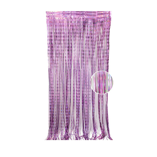 Rain Silk Curtain 1*2 Meter Light Column Laser Rain Silk Stage Background Layout Christmas Halloween Party Cross-border Decoration