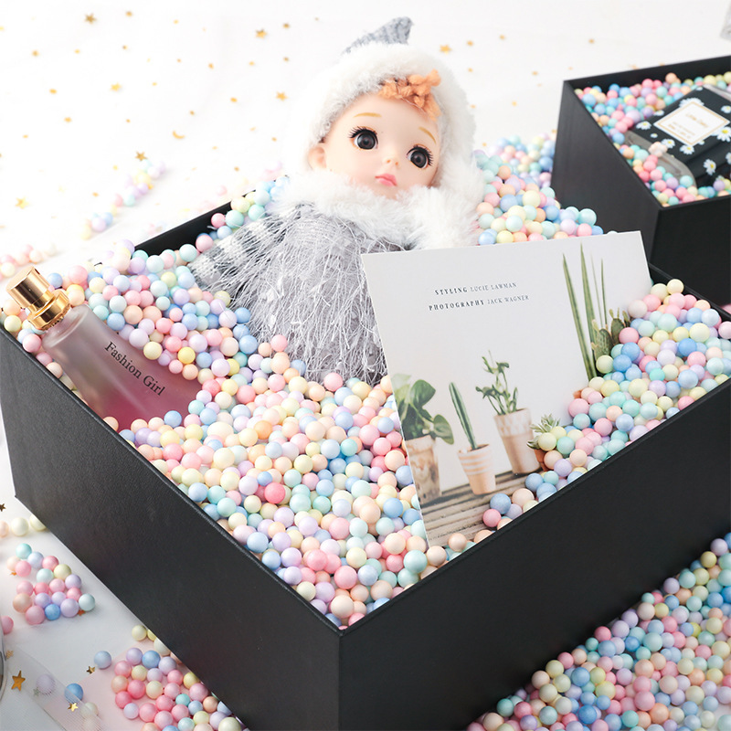 DIY Production Materials Macaron Color Foam Ball Particles Colorful Styrofoam Ball Slime Filling Particles Wholesale