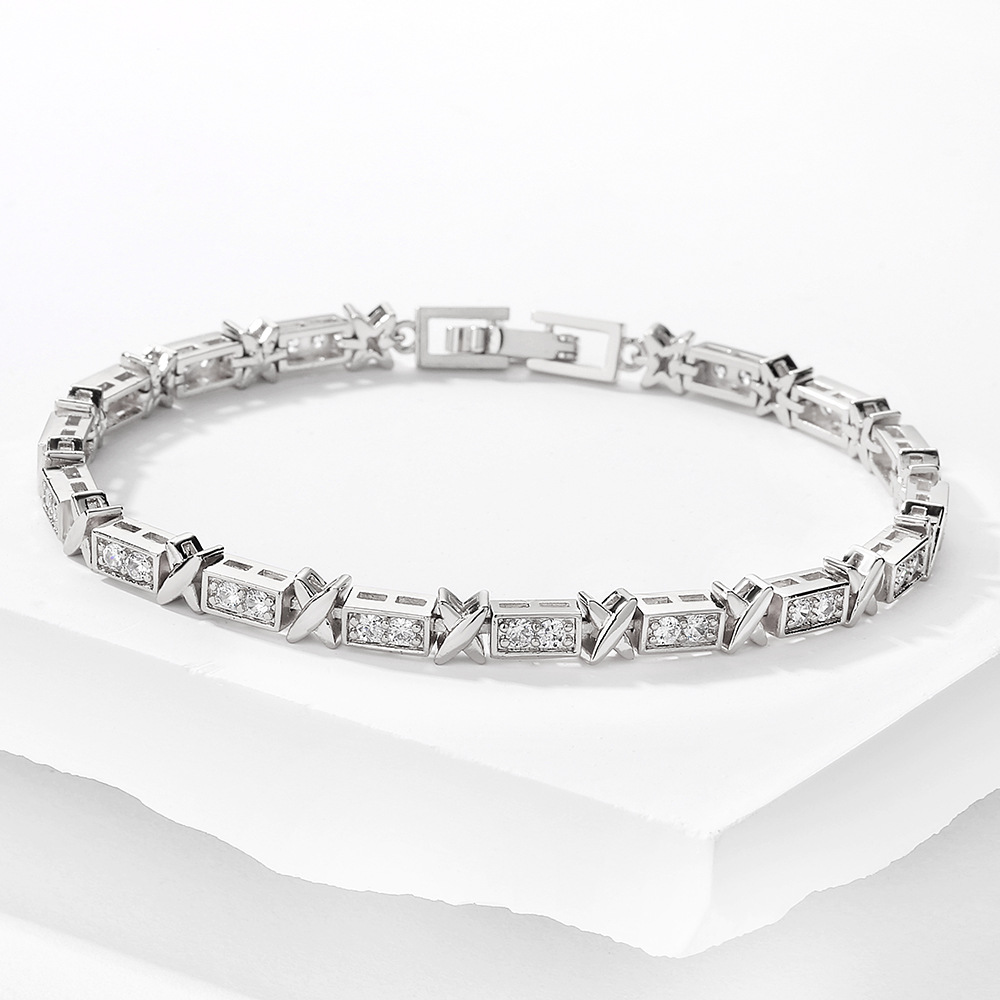 Bracciale da donna in stile coreano con zirconi di lusso, design di nicchia, stile minimalista, unico e versatile, adatto come_voghion.com