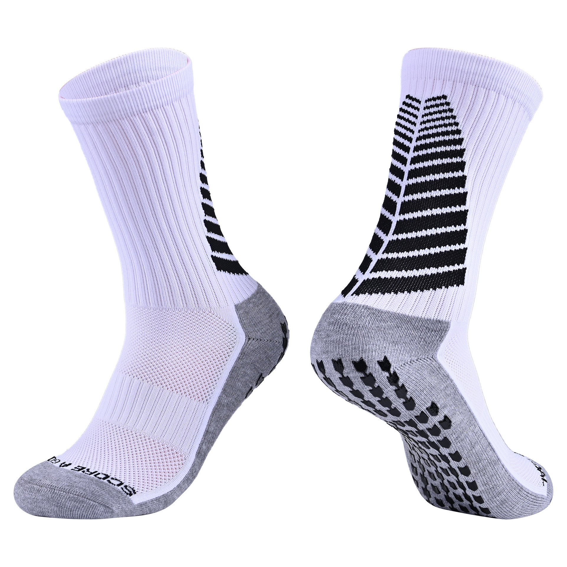 Amazon Men's Towel Bottom Pvc Non-Slip Shock-Absorbing Football Socks Export Mid-Calf Socks Thickeneded Sports Socks
