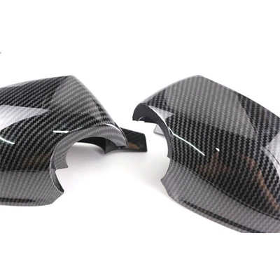 Car mirror Bright Black Carbon Fiber Horn