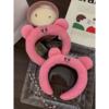 Cartoon Kirby Pink Wash one's face Hairdo lovely Hair hoop Hairdressing Ears Plush doll Card issuance