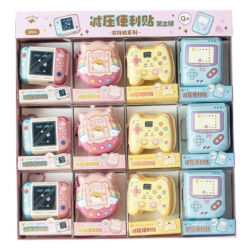 Игровая консоль Yanshe, записная книжка, портативная липкая книга специальной формы, декомпрессионная книга-бини с героями мультфильмов