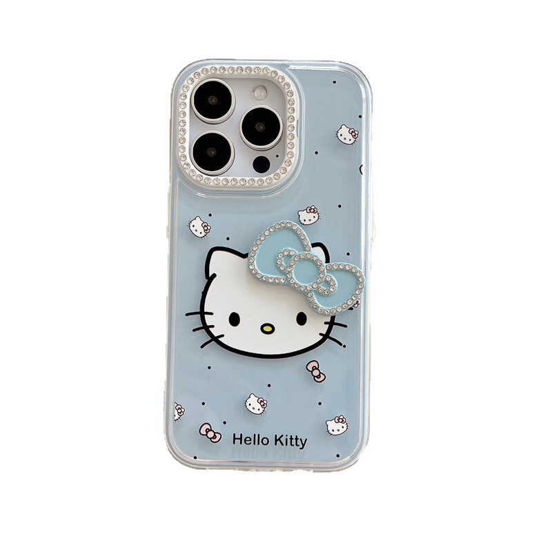 漫画フラッシュダイヤモンドリボン KT 猫 iPhone14/13 11 Apple 16/15 PROMAX 携帯電話ケース 12 セットに適しています|undefined