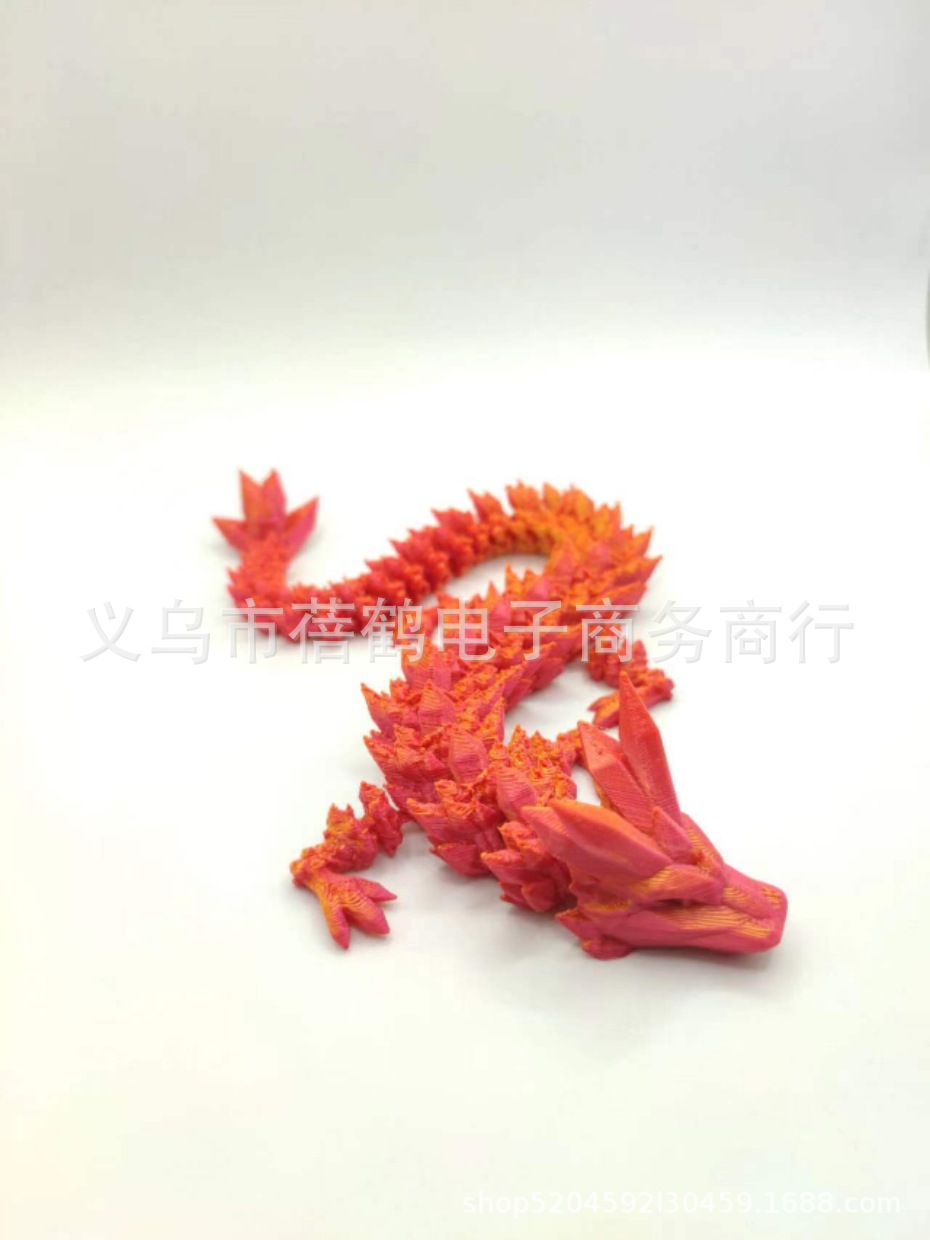 Tanque de peces paisaje decoración 3D impresión conjunta dragón chino decoración creativa conjunto dragón huevo Halloween Navidad