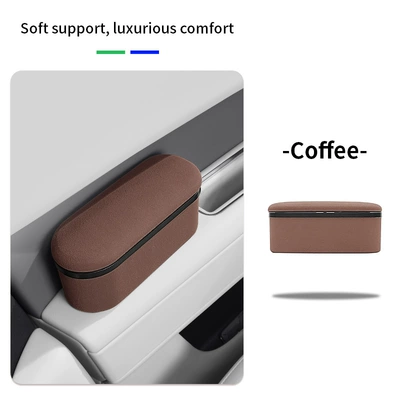 armrest box, elbow rest heightening – Armrest box pad - coffee