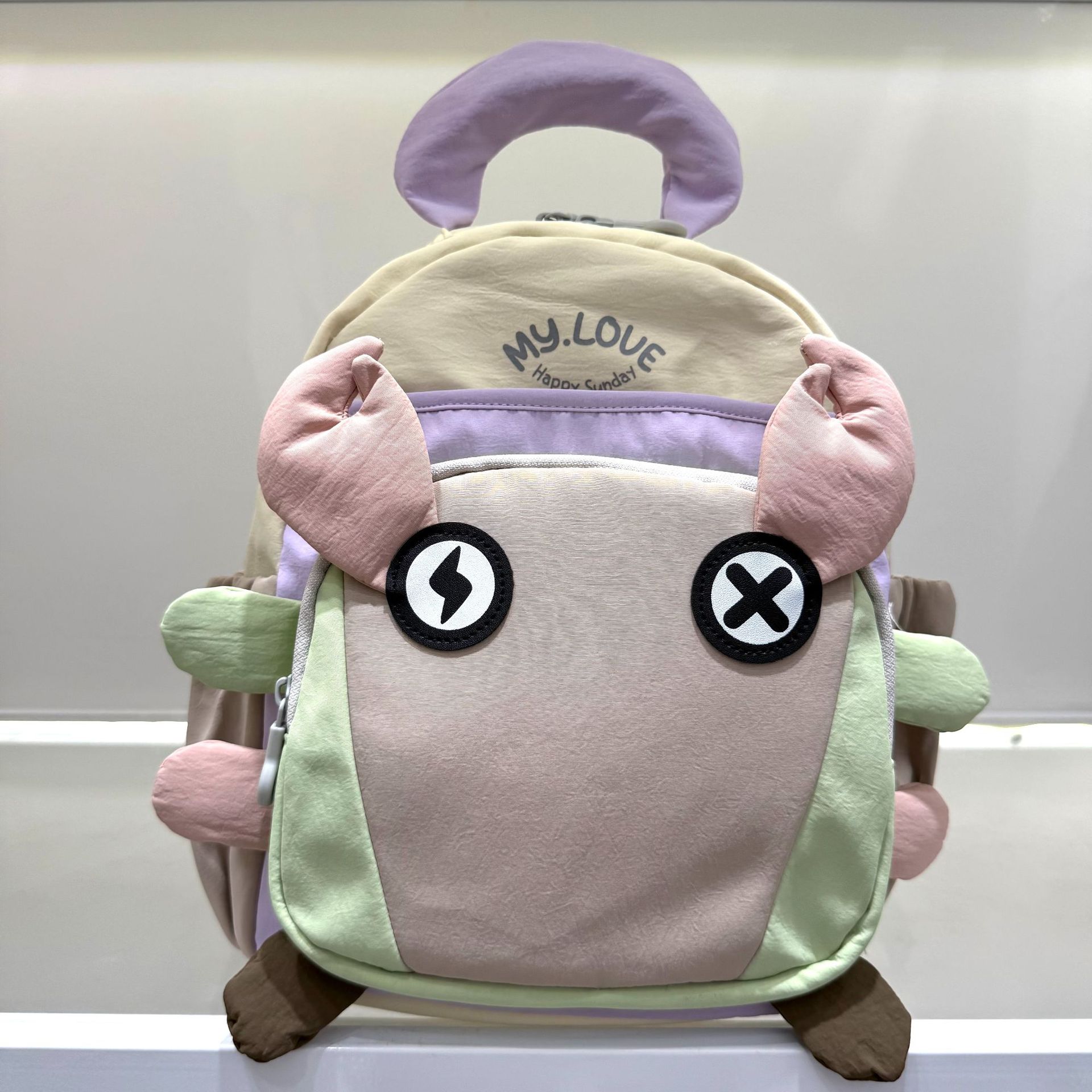 Mochila de dibujos animados para niños, mochila pequeña, 7 - 9 - 11 - 13 años, bolsas de moda para niños y niñas, color caramelo, ligero
