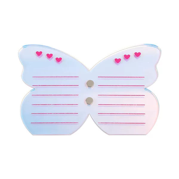 Colorful Butterfly tweezers magnetic eyelash board display board eyelash tool hair taking board acrylic eyelash scale board