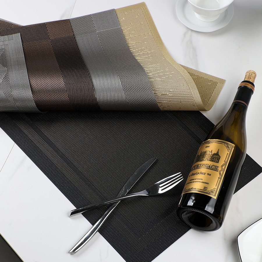 现货酒店餐垫 欧式PVC防滑隔热垫 料理店餐桌垫 免洗盘碗碟西餐垫