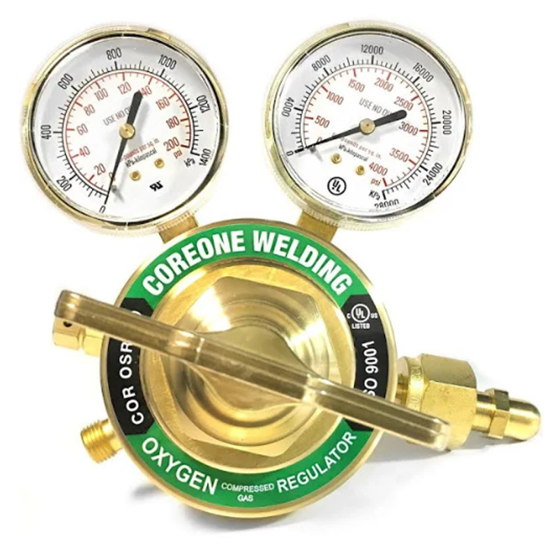 维克多重型氧气减压器乙炔减压器 焊割全铜压力表美式焊切减压阀
