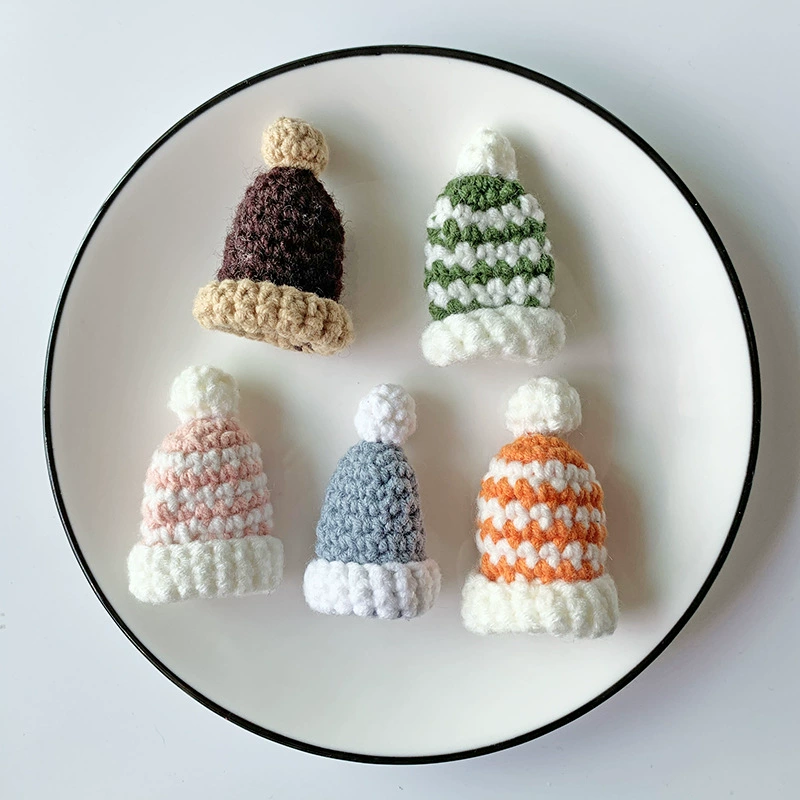 Small Christmas woolen hat, plush doll, decorations, DIY decoration