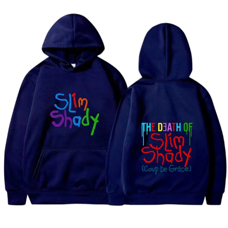 Hot Eminem Nuevo álbum Death, Slim Shady Renacimiento sudadera con capucha para hombre Harajuku Otoño