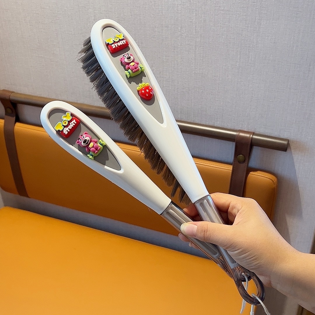 화이트 핑크 베어(대형+소형) 침대 브러쉬