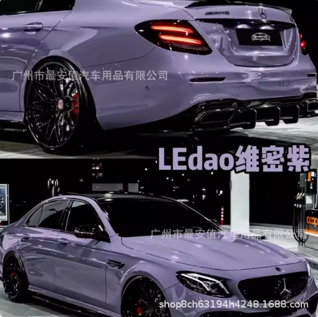 Pet Victoria's Secret Purple Car Color Change Film, Purple Car Wrap Film, Motorcycle Wrap Film, Cross-Border Wholesale Car Color Change Film
