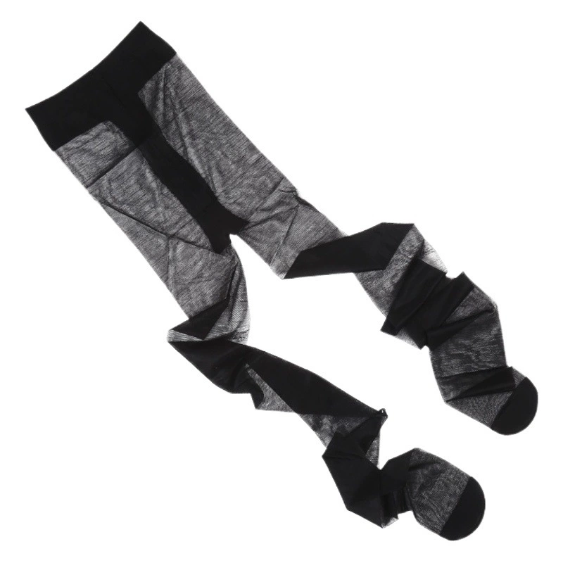 Чулки 0D, устойчивые к разрывам, прочные, сексуальные, для ночных клубов, высокая прозрачность, черные, нескользящие, оптом