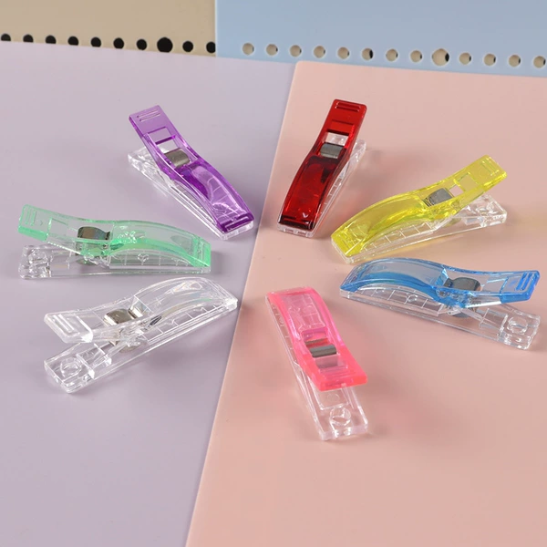 Large clips in mixed colors 10 pcs/bag