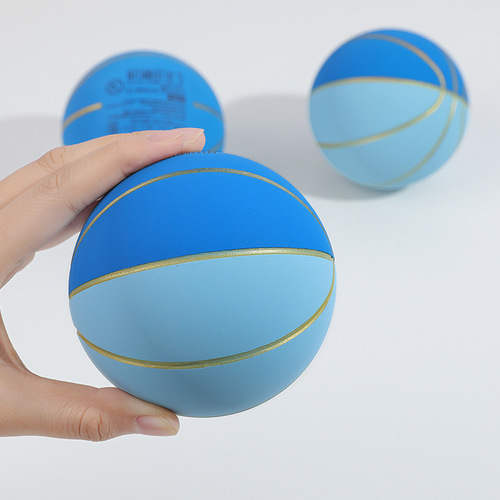 New ultra-high elastic rubber small basketball students and children decompression elastic ball toy gashapon machine jumping ball wholesale
