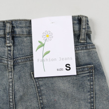 牛仔裤吊牌码数新款女装无纺布尺码牌腰卡后袋卡个性设计挂牌商标