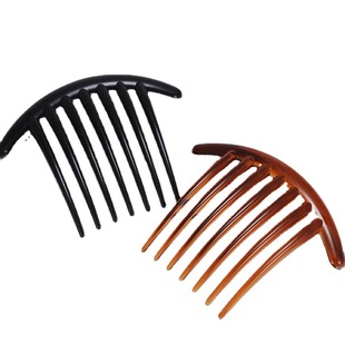 Factory direct change acrylic hair comb hair accessories Amazon seven teeth comb simple plastic bangs hair comb