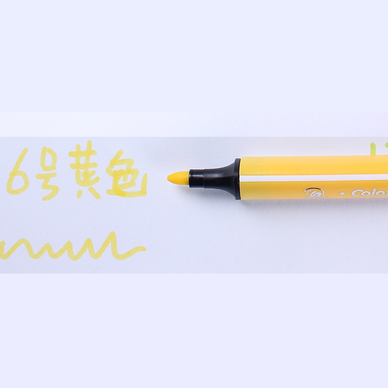 水彩ペン三角水洗い可各単色赤黄青緑黒灰色茶色一本卸売り常用補充色|undefined