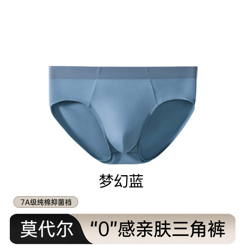 Modal Men's Seamless Briefs 95 Cotton Inseam Breathable 10A Class Antibacterial Boys Briefs