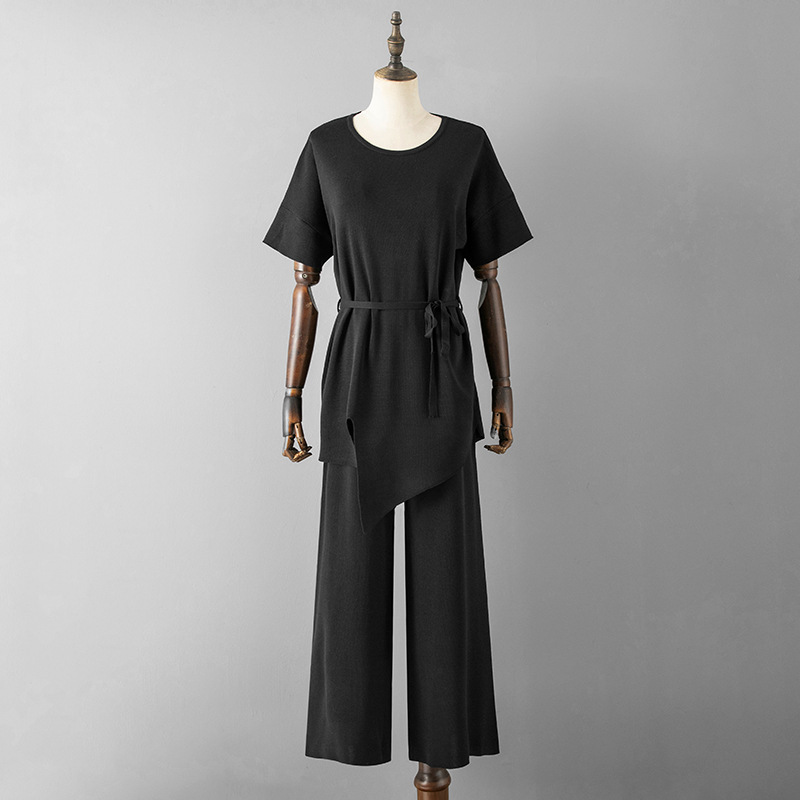 486g Weight Half Sleeve Sleeve Length Viscose fiber Fabric Type Pant Co-ord Set Sets Type 2 Pieces Set Quantity Holiday, Daily Occasion Round Neck Neckline Slim Fit Type Solid Color Pattern Summer, Spring Season Women's Gender Elegant, Streetwear Style Holiday Daily Women's Elegant Streetwear Solid Color Viscose Fiber Pant Co-ord Set Pants Sets 16