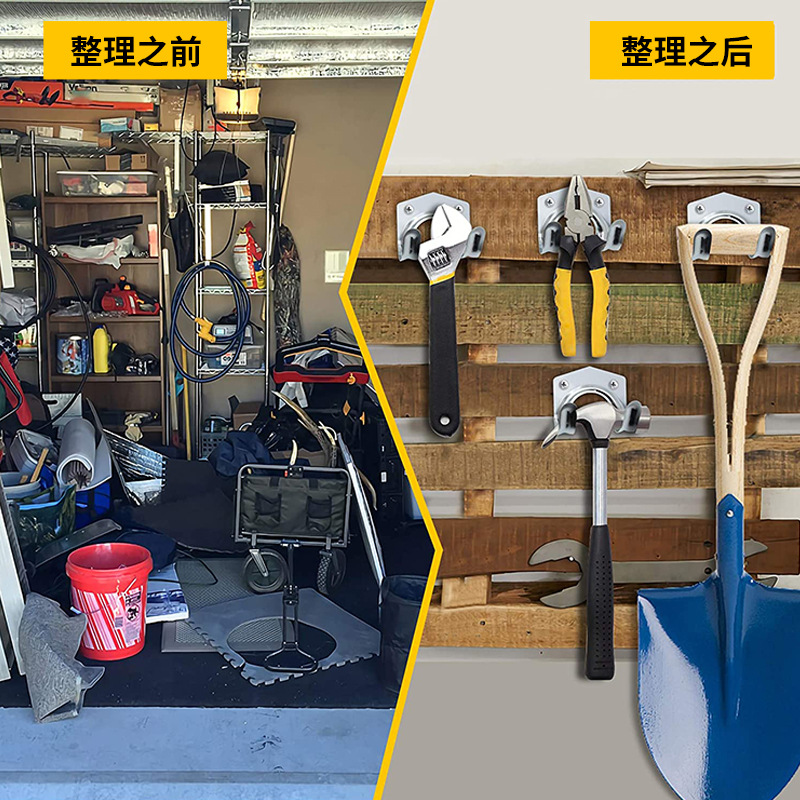 Venta a largo plazo 10pc gancho de madera herramienta gancho pequeño doble gancho herramienta sala de hierro gancho de la fregona