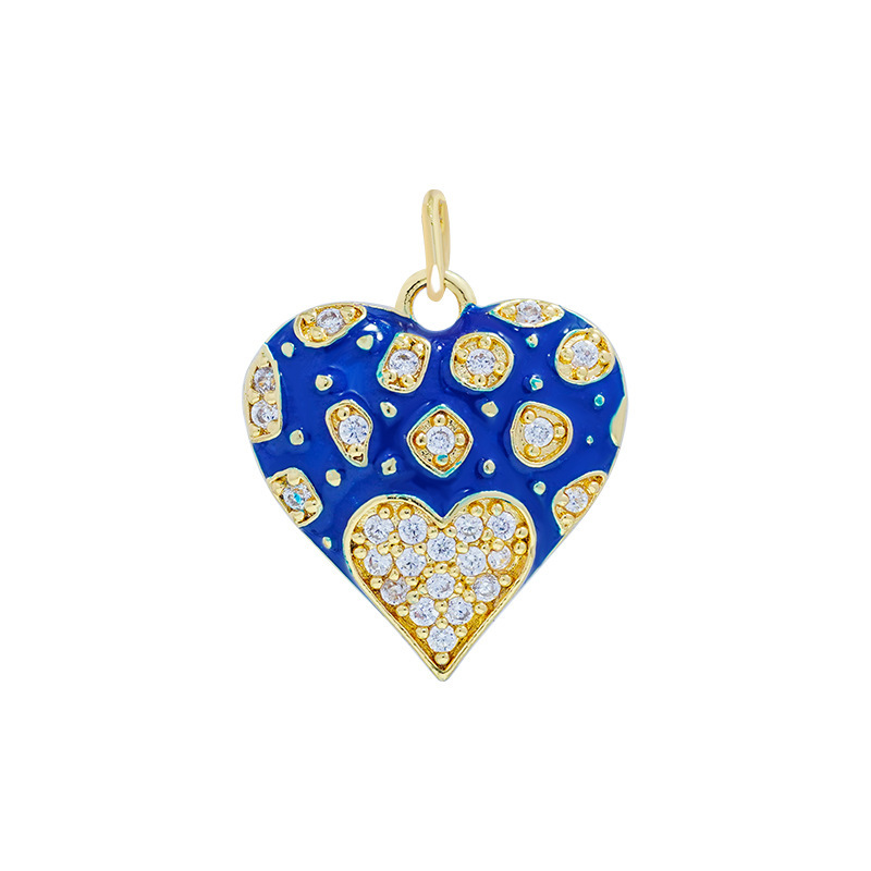 5g Weight Pendant Jewelry Making Type 17*18.8mm Jewelry Making Size Zircon Inlay Material DIY Jewelry Accessories Classification 1 Piece Quantity Copper Material Heart Shape Pattern Plating Design Simple Style Style 1 Piece 17*18.8mm Copper Zircon Heart Shape Pendant 6