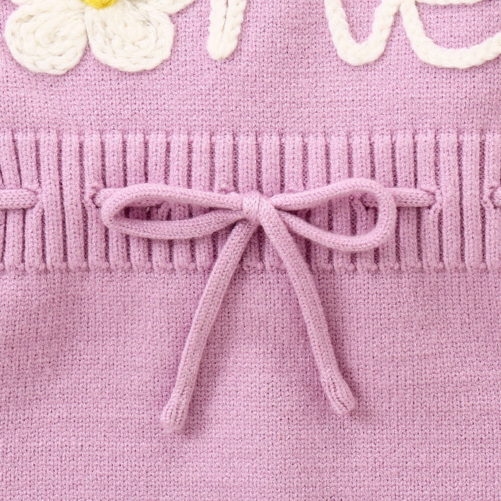 Baby Girl Flounced Sleeve Letters Flower Embroidery Lace Button Romper