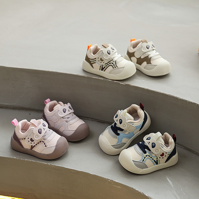 Autumn Style Toddler Walking Shoes Soft Soled Breathable Non Slip Cute Cartoon Characters For Boys And Girls_voghion.com