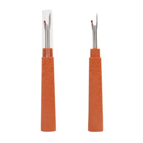 Factory direct supply large plastic imitation wooden handle seam ripper knife cross stitch thread picker clothing thread cutter manual seam ripper