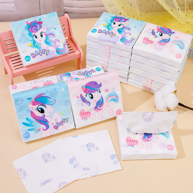 40 курят маленькие BMW детские студенческие сумки портативные печатные бумажные полотенца, натуральная древесная масса, влажные и сухие бумажные полотенца