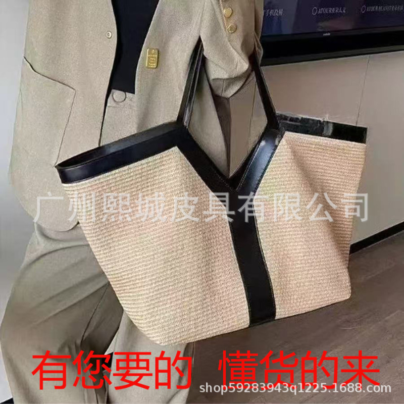 跨境真皮老花十字纹菱格鱼子酱链条流浪包购物袋凯旋门2024新单品|undefined