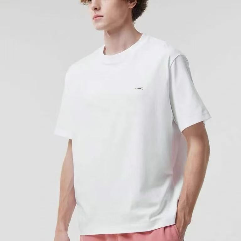 26 New Summer Fashion Brand Crocodile-Style Trendy Versatile Slim-Fit Mercerized Cotton Men's Short-Sleeve Casual Simple T-Shirt